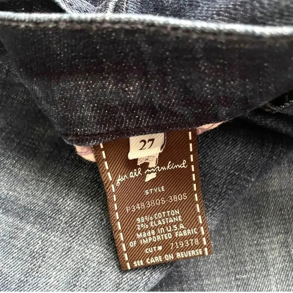 7 For All Mankind Dojo Crop Dark Wash Flare Jeans - Picture 3 of 4